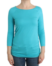 Lingerie Blue Top Blouse Jumper Modal Solid Ermanno Scervino