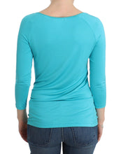 Lingerie Blue Top Blouse Jumper Modal Solid Ermanno Scervino