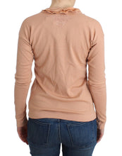 Orange Wool Blend Striped Long Sleeve Top Ermanno Scervino