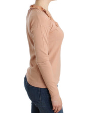 Orange Wool Blend Striped Long Sleeve Top Ermanno Scervino