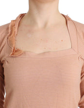 Orange Wool Blend Striped Long Sleeve Top Ermanno Scervino