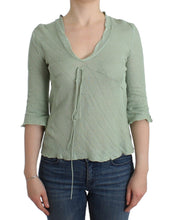 Green Lightweight Knit Sweater Top Blouse Ermanno Scervino