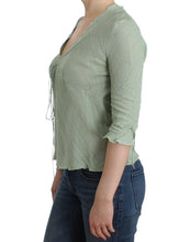 Green Lightweight Knit Sweater Top Blouse Ermanno Scervino