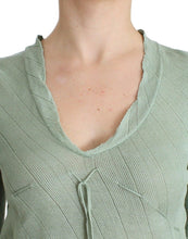 Green Lightweight Knit Sweater Top Blouse Ermanno Scervino