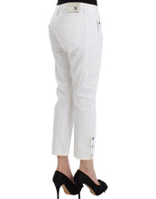 White Cropped Jeans Denim Pants Branded Capri Ermanno Scervino