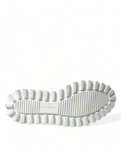 Dolce & Gabbana White Vulcano Trekking Ankle Boots Shoes