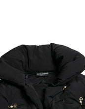 Dolce & Gabbana Black Embellished Quilted Shell Bomber Jacket