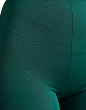 Dolce & Gabbana Green Nylon Stretch Slim Leggings Pants