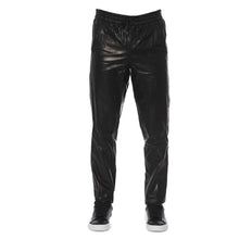 Black Lamb Leather Men Pants Trussardi