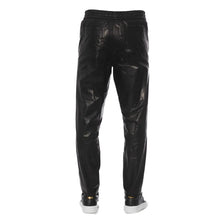 Black Lamb Leather Men Pants Trussardi