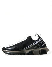 Dolce & Gabbana Black White Slip On Sneakers Sorrento Shoes
