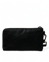Black Nylon Logo Plaque Keyring Pouch Clutch Bag Dolce & Gabbana