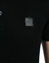 Dolce & Gabbana Black Logo Collared Short Sleeve T-shirt