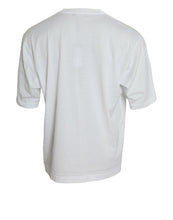 Dolce & Gabbana White Cotton Short Sleeves Crewneck T-shirt