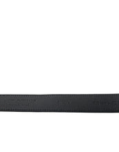 Dolce & Gabbana Blue Suede Leather Gold Metal Buckle Belt