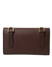 Dolce & Gabbana Brown Leather Logo Embossed Men Mini Shoulder Bag