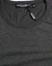 Dolce & Gabbana Dark Gray Cotton Crew Neck T-shirt