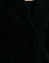 Dolce & Gabbana Black Viscose Single Breasted Blazer Jacket