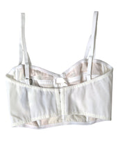Dolce & Gabbana Multicolor Floral Sleeveless Bustier Crop Top