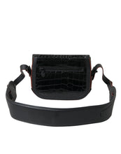 Balenciaga Black Exotic Leather Shoulder Crossbody Camera Bag