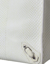 White Yellow Exotic Skin Leather Shopping Tote PAPIER Bag Balenciaga