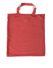 Prada Red Jersey Fabric Logo Shoulder Shopping Tote Bag