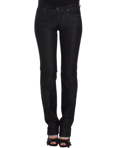 Black Slim Jeans Denim Pants Skinny Leg Stretch Ermanno Scervino