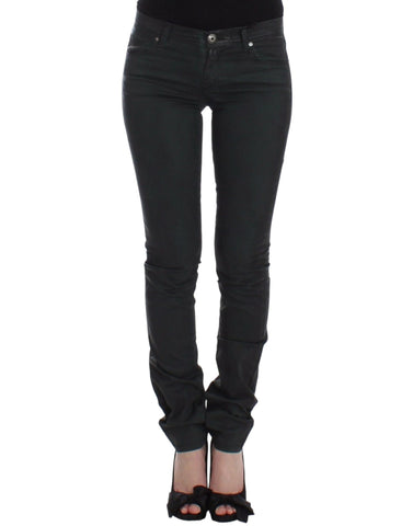 Green Slim Jeans Denim Pants Straight Leg Stretch Ermanno Scervino