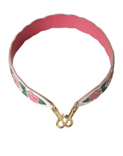 Dolce & Gabbana White Floral Leather Accessory Shoulder Strap
