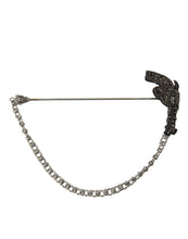 Dolce & Gabbana Brass Copper Silk Revolver Gun Men Brooch Lapel Pin