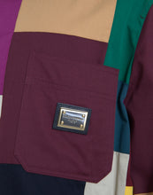 Dolce & Gabbana Multicolor Patchwork Cotton Collared Jacket