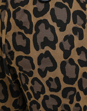 Dolce & Gabbana Brown Leopard Print Polyester Jogger Pants