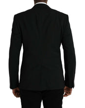 Dolce & Gabbana Blue MARTINI Shawl Single Breasted Blazer