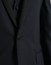 Dolce & Gabbana Dark Blue MARTINI Wool Formal 3 Piece Suit