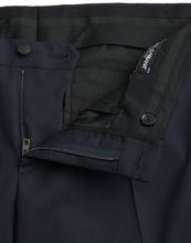 Dolce & Gabbana Dark Blue Wool Slim Fit Formal Pants