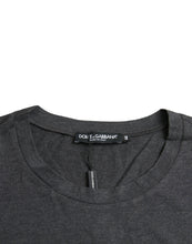 Dolce & Gabbana Gray Logo Print Crewneck Short Sleeve T-shirt