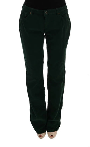 Green Cotton Corduroys Jeans Dolce & Gabbana
