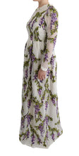 White Floral Embroidered Maxi Dress Dolce & Gabbana