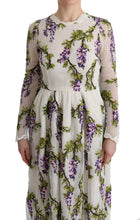 White Floral Embroidered Maxi Dress Dolce & Gabbana
