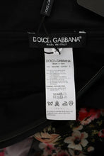 Multicolor Silk Stretch Floral Shift Long Dress Dolce & Gabbana