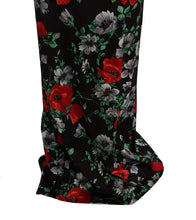 Multicolor Floral Print Stretch Sheath Long Dress Dolce & Gabbana