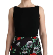 Multicolor Floral Print Stretch Sheath Long Dress Dolce & Gabbana