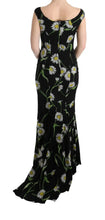 Sunflower Silk Stretch Sheath Dress Dolce & Gabbana