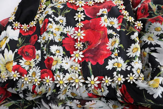 Multicolor Silk Floral Crystal Long Maxi Dress Dolce & Gabbana