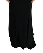 Black Stretch Long Gown Sheath Dress Dolce & Gabbana