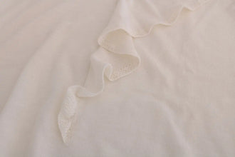 White 100% Lana Wool Top Blouse T-shirt MARGHI LO'