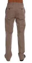 Beige Cotton Stretch Chinos Pants Dolce & Gabbana