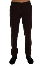 Purple Wool Stretch Formal Pants Dolce & Gabbana