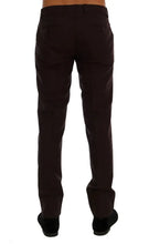 Purple Wool Stretch Formal Pants Dolce & Gabbana