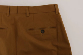 Brown Stretch Cotton Pants Dolce & Gabbana